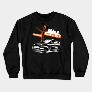 Subaru WRX STi Black White Crewneck Sweatshirt